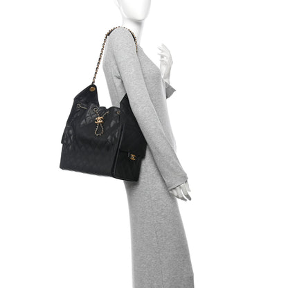 Chanel Lambskin Quilted Jumbo Double Flap Black 2 of 14