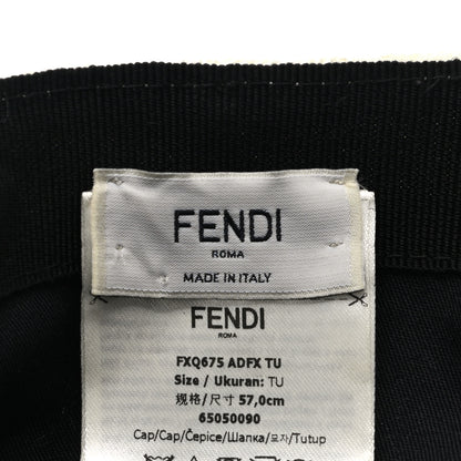 Fendi Canvas FF Baseball Hat White 8 of 9