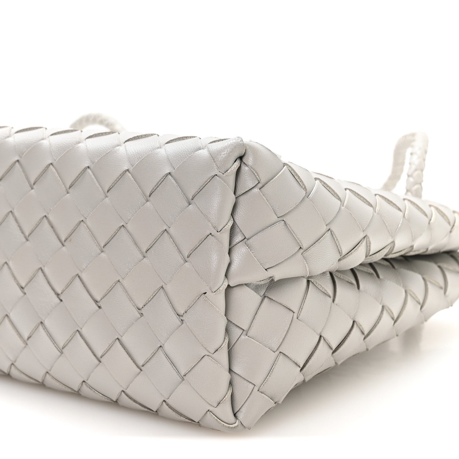 Bottega Veneta Nappa Intrecciato Small Andiamo Shoulder Bag Sterling 9 of 9