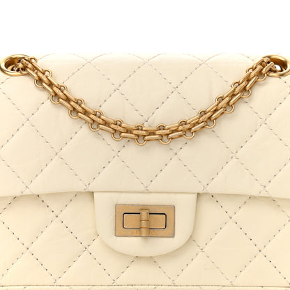 Chanel Aged Calfskin Quilted 2.55 Reissue Mini Flap White 8 of 10
