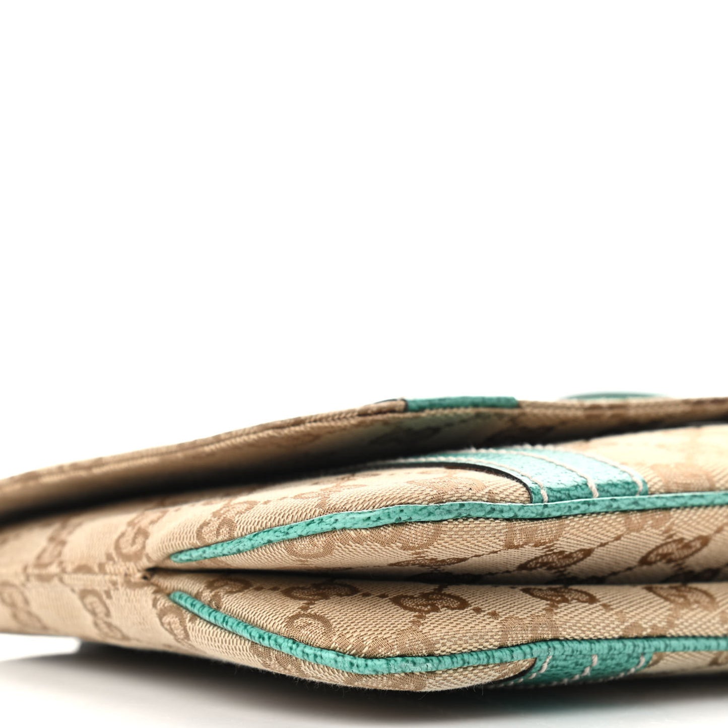 Monogram Satchel Bag Turquoise