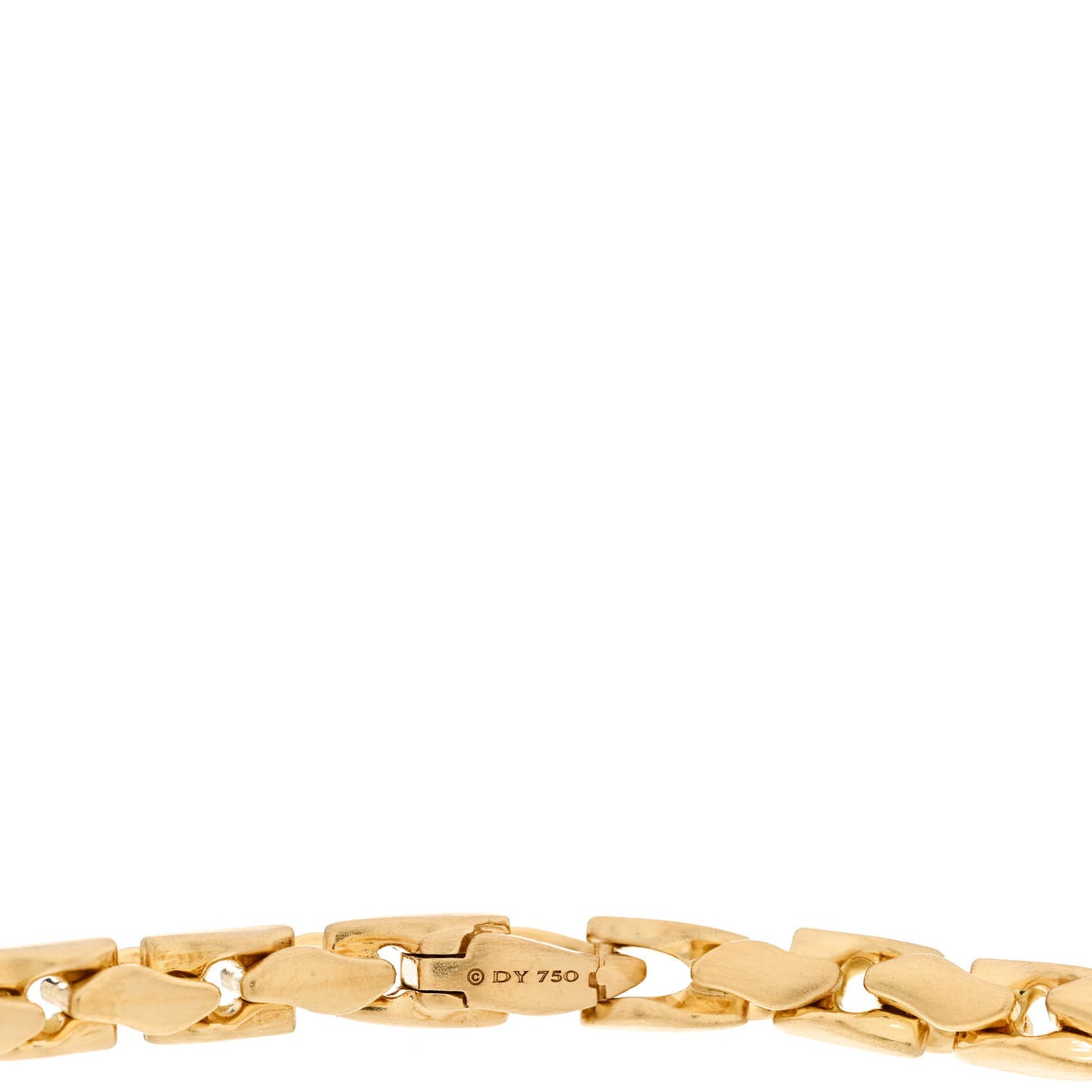 18K Yellow Gold 5mm Fluted Chain Bracelet