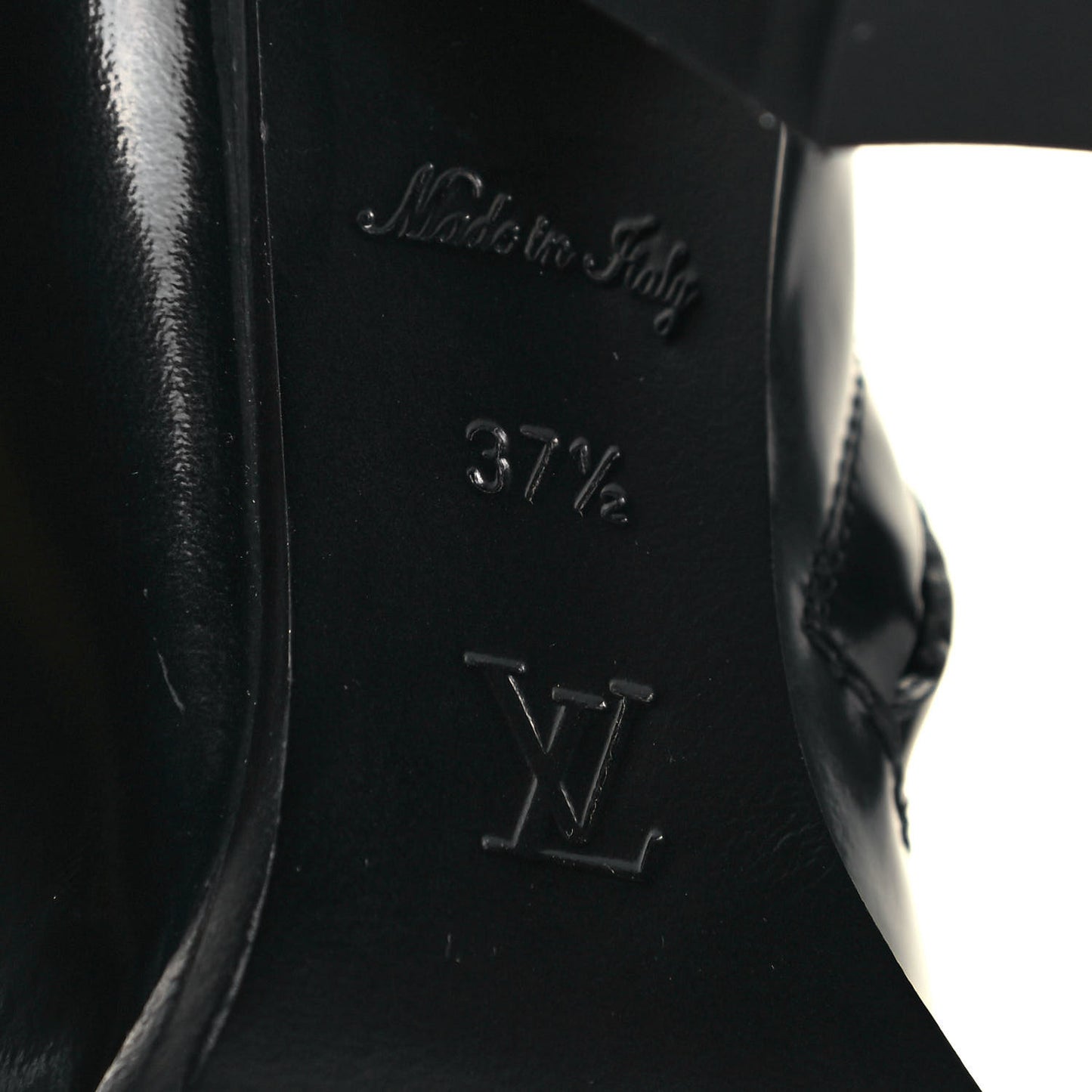 Patent Calfskin Monogram Star Trail Ankle Boots 37.5 Black