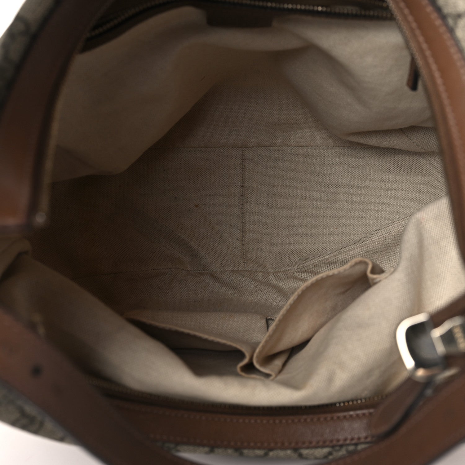Gucci GG Supreme Monogram Margaux Calfskin Medium Nice Hobo Beige Ebony Acero 5 of 13