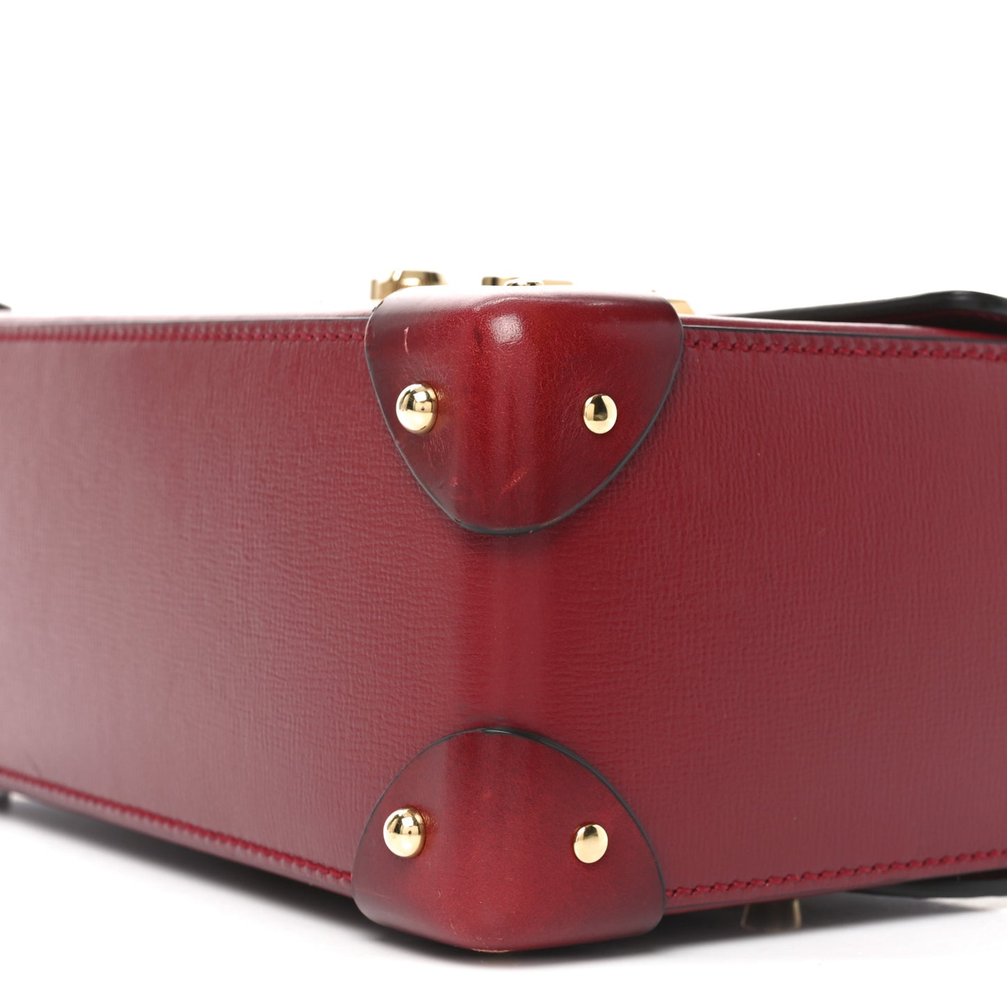 Azalea Calfskin Small Padlock Bamboo Shoulder Bag Romantic Cerise