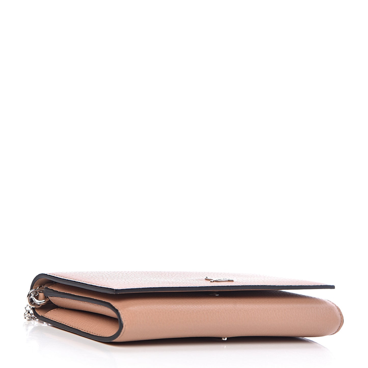 Calfskin Boudoir Chain Wallet Nude