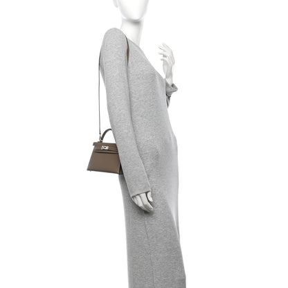Hermes Epsom Mini Kelly Sellier 20 Etoupe 3 of 25