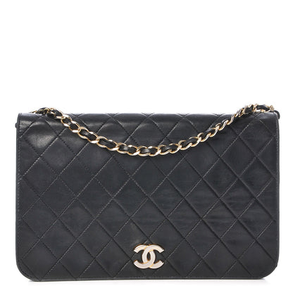 Chanel Lambskin Quilted Small Single Flap Black 1 of 9