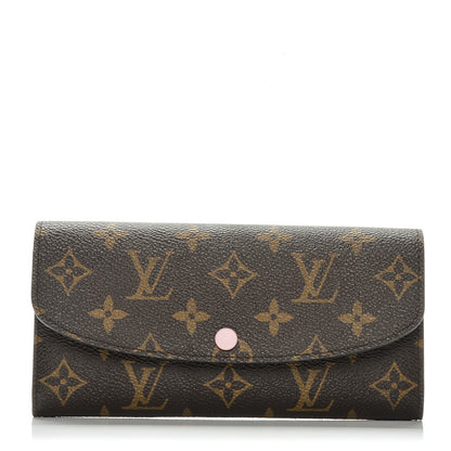 Louis Vuitton Monogram Emilie Wallet Rose Ballerine 1 of 7