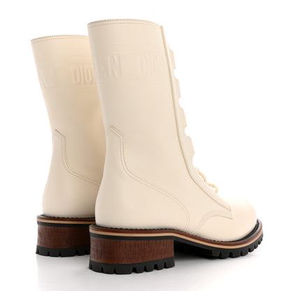 Christian Dior Calfskin Dior Quest 35mm Hiking Boots 37.5 Off White 5 of 10