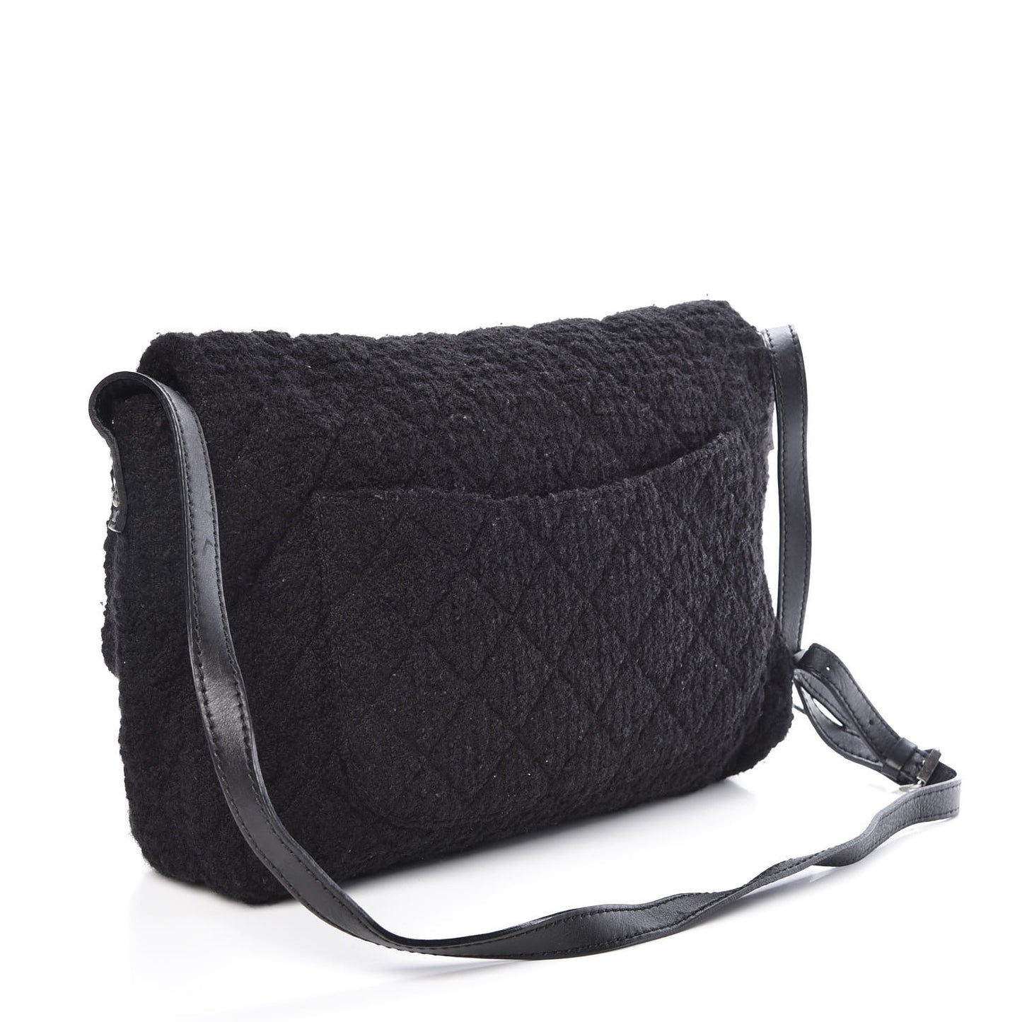 Tweed Easy 2.55 Reissue XXL Maxi Flap Black