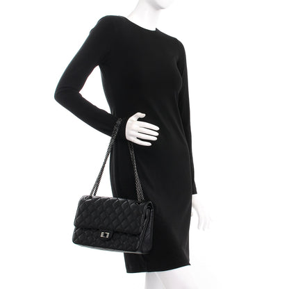 Chanel Crumpled Calfskin Quilted 2.55 Reissue 226 Flap So Black 3 of 9