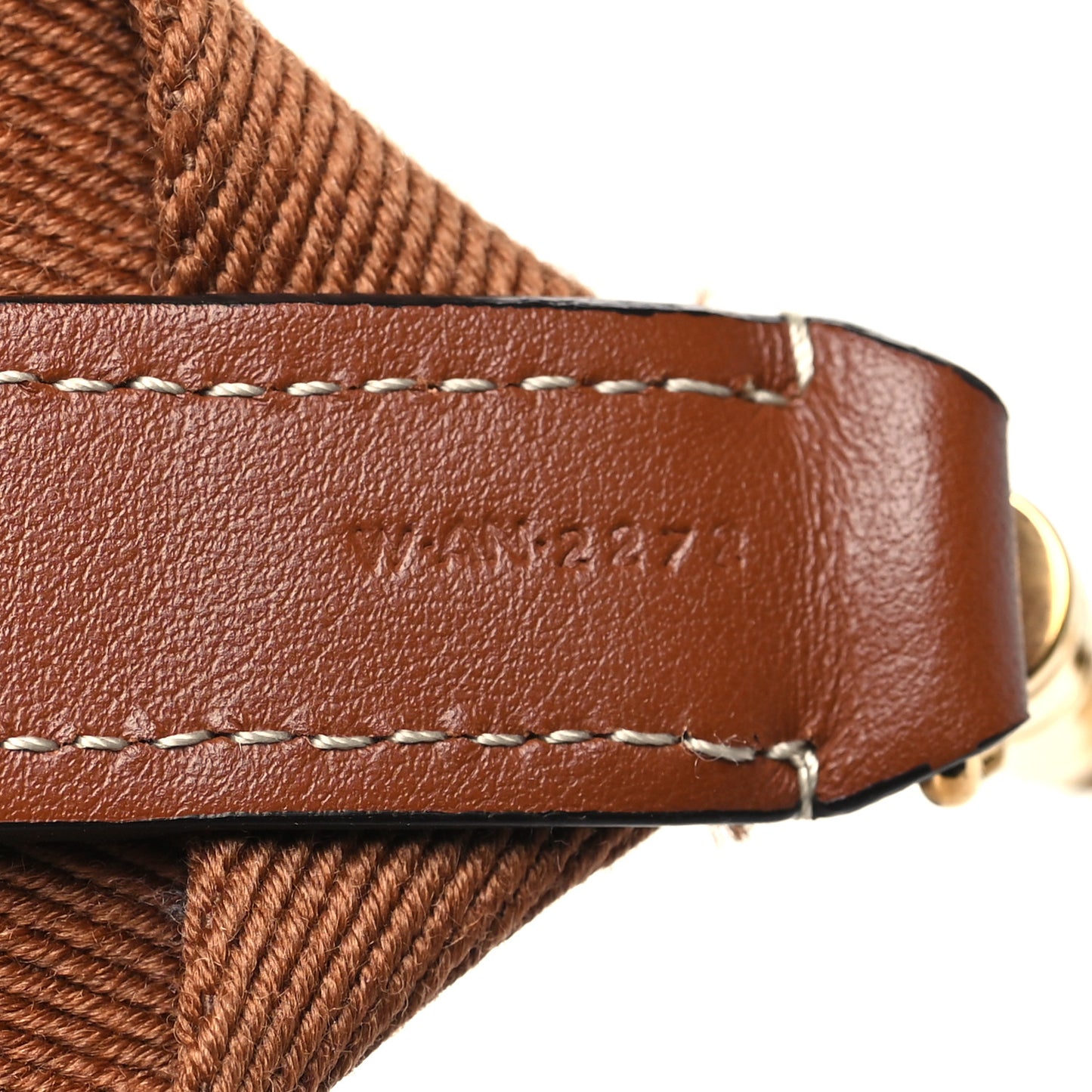 Jacquard Wool Strap Light Brown