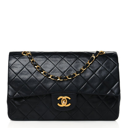 Chanel Lambskin Quilted Medium Double Flap Black 1 of 10