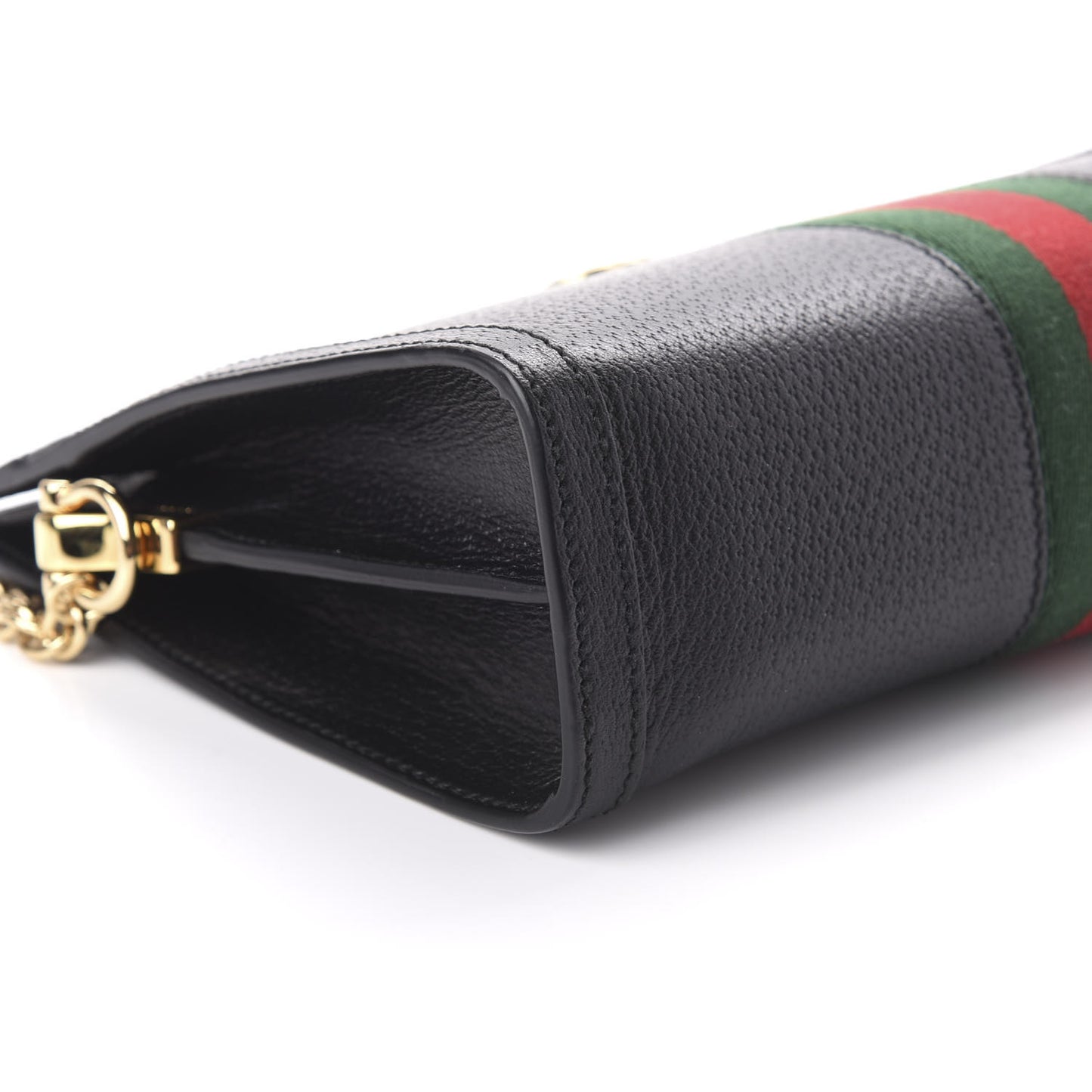 Calfskin GG Web Small Ophidia Chain Shoulder Bag Black