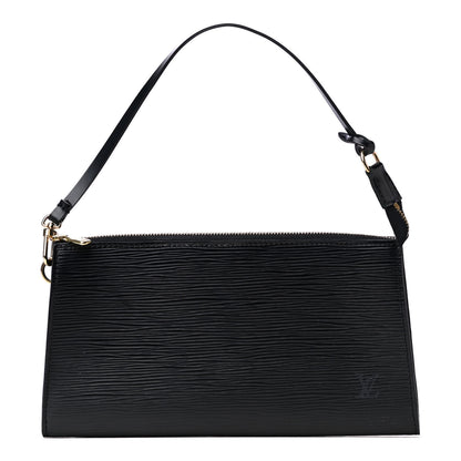 Louis Vuitton Epi Pochette Accessories 24 Black 1 of 4