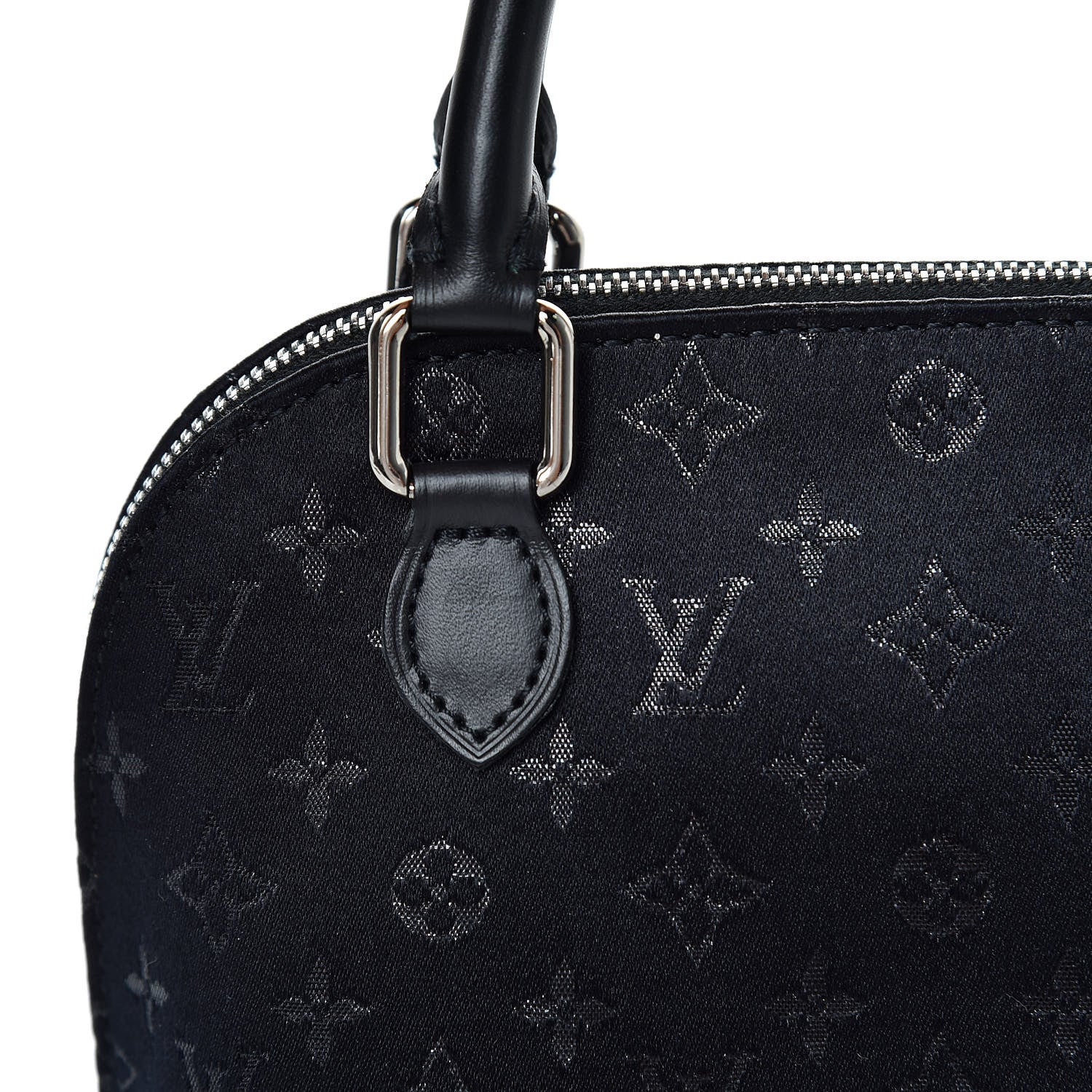 Louis Vuitton Satin Monogram Little Alma Black 11 of 11