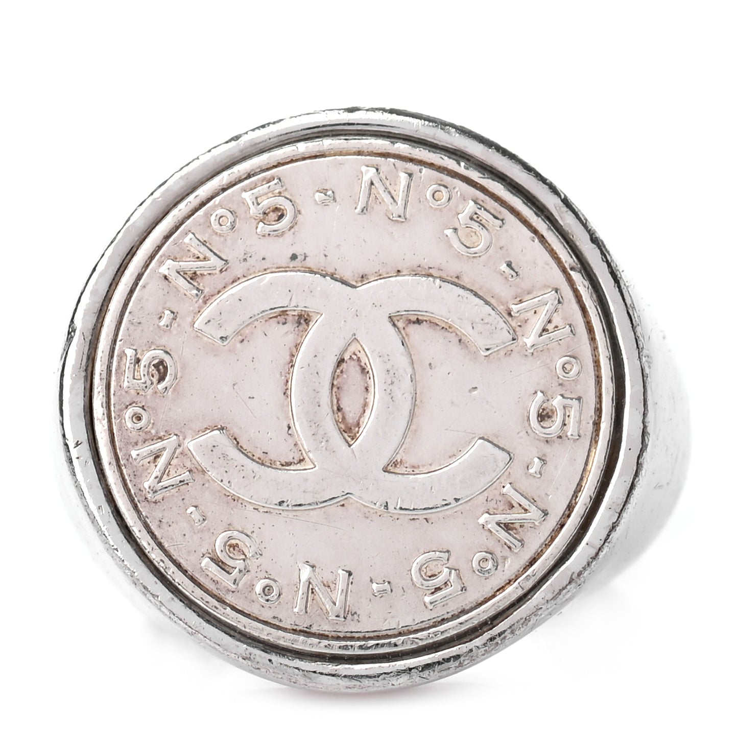 Metal N°5 CC Ring 7 Silver