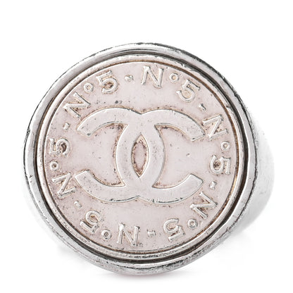 Chanel Metal N°5 CC Ring 7 Silver 1 of 4