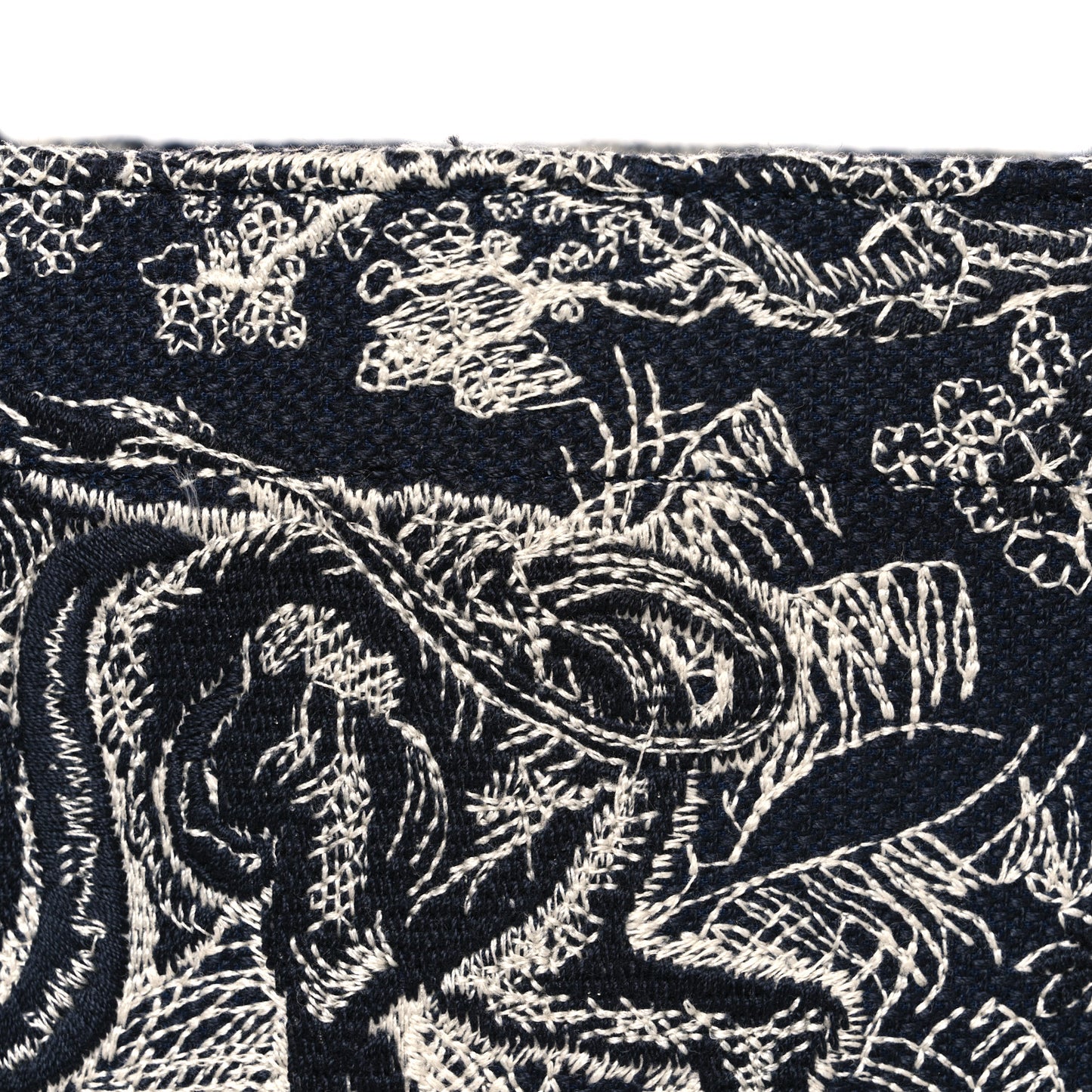 Canvas Embroidered Large Dioriviera Toile De Jouy Reverse Book Tote Blue