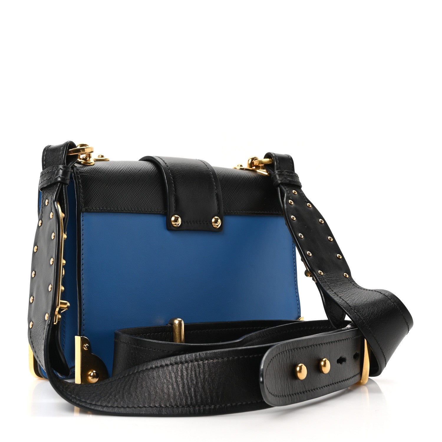 Prada City Calf Saffiano Cahier Bag Marea Black 3 of 9