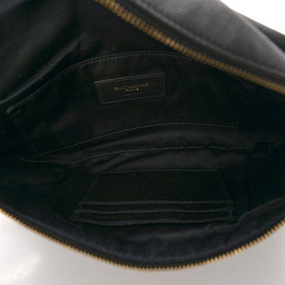 Saint Laurent Grain De Poudre Monogram Belt Bag Black 5 of 10