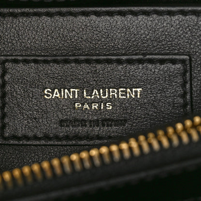 Saint Laurent Calfskin Y Quilted Monogram Small Loulou Chain Satchel Black 7 of 11