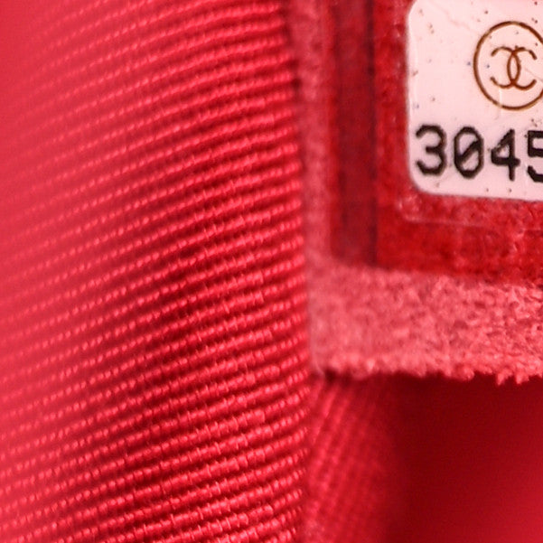 Calfskin Quilted XXL Travel Flap Bag Red