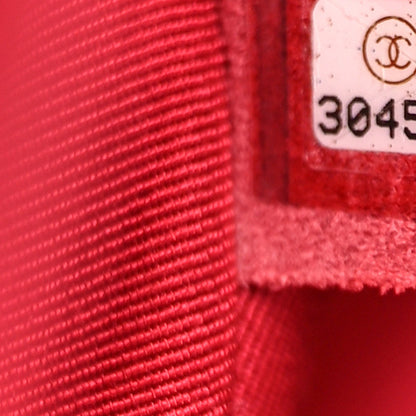 Chanel Calfskin Quilted XXL Travel Flap Bag Red 6 of 10