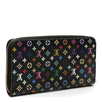 Louis Vuitton Monogram Multicolor Zippy Wallet Black Grenade 3 of 7