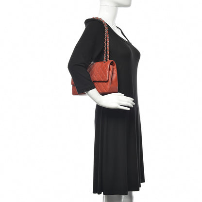 Chanel Caviar Quilted Medium Double Flap Red 2 of 10