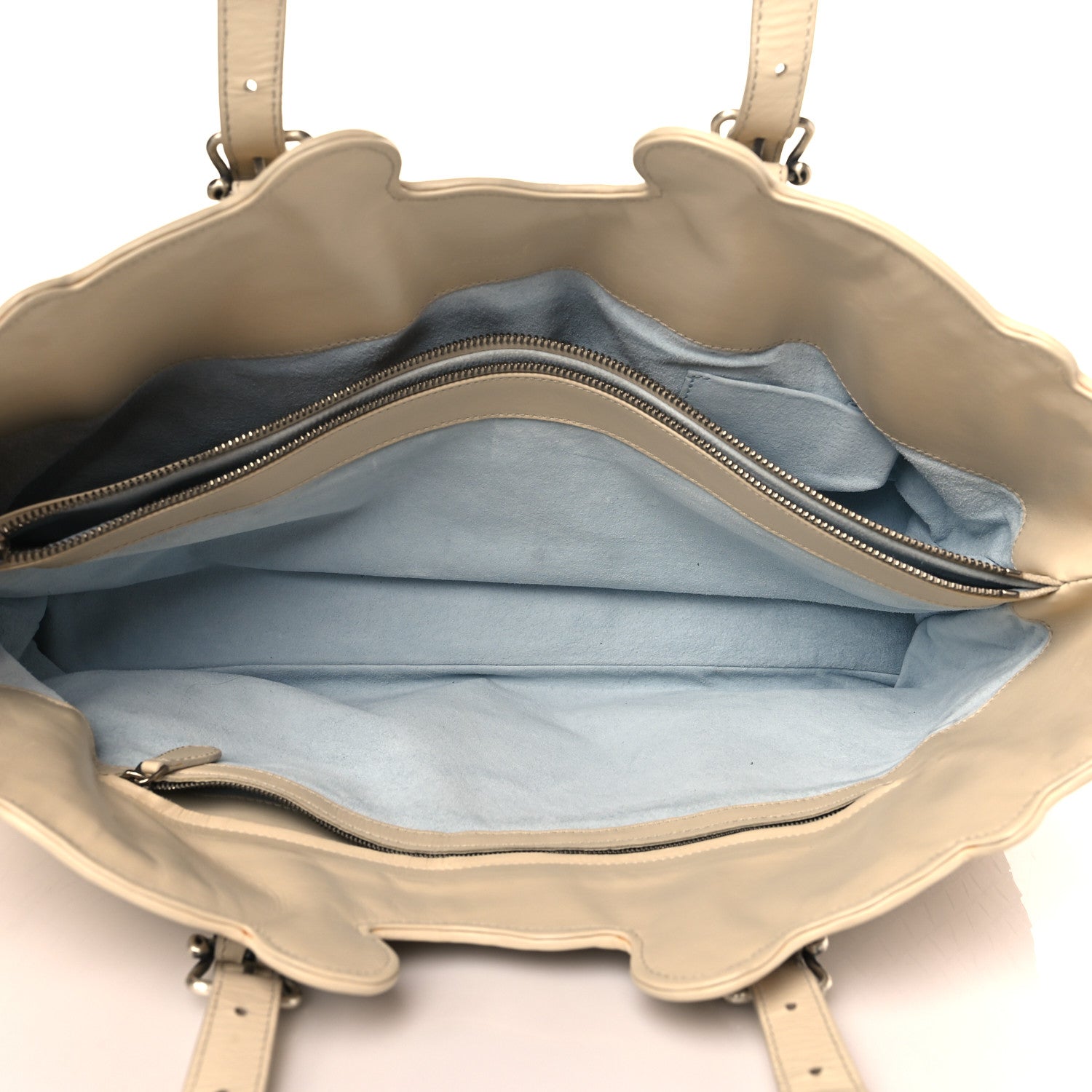 Bottega Veneta Nappa Intrecciato Embroidered Trim Tote Light Beige 4 of 9