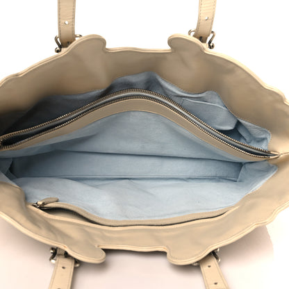 Bottega Veneta Nappa Intrecciato Embroidered Trim Tote Light Beige 4 of 9