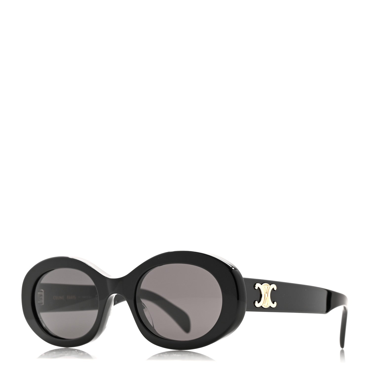 Celine Acetate Triomphe 01 Sunglasses CL 40194U Black 1 of 8