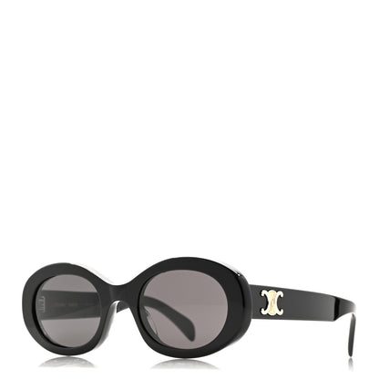 Celine Acetate Triomphe 01 Sunglasses CL 40194U Black 1 of 8