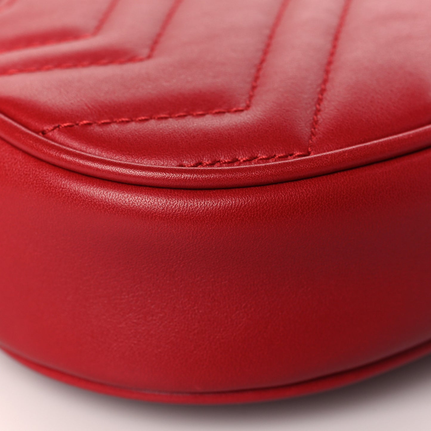 Calfskin Matelasse GG Marmont Belt Bag 75 30 Hibiscus Red