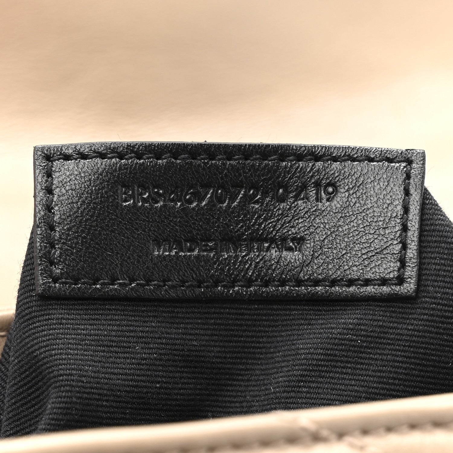 Saint Laurent Calfskin Y Quilted Monogram Toy Loulou Crossbody Bag Dark Beige 8 of 14