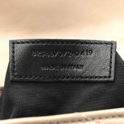 Saint Laurent Calfskin Y Quilted Monogram Toy Loulou Crossbody Bag Dark Beige 8 of 14