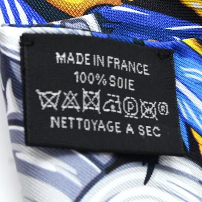 Hermes Silk La Danse Pacifique Twilly Bleu Nuit Jaune Vif 3 of 3