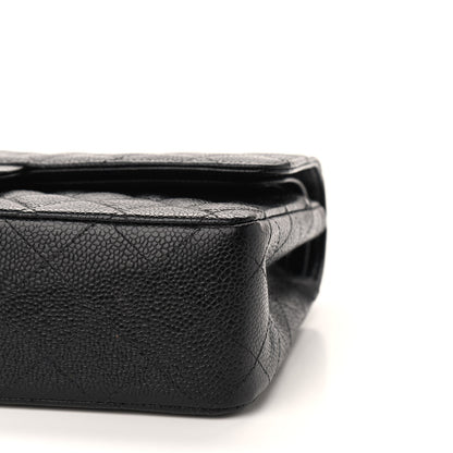 Chanel Caviar Quilted Medium Double Flap Black 10 of 13