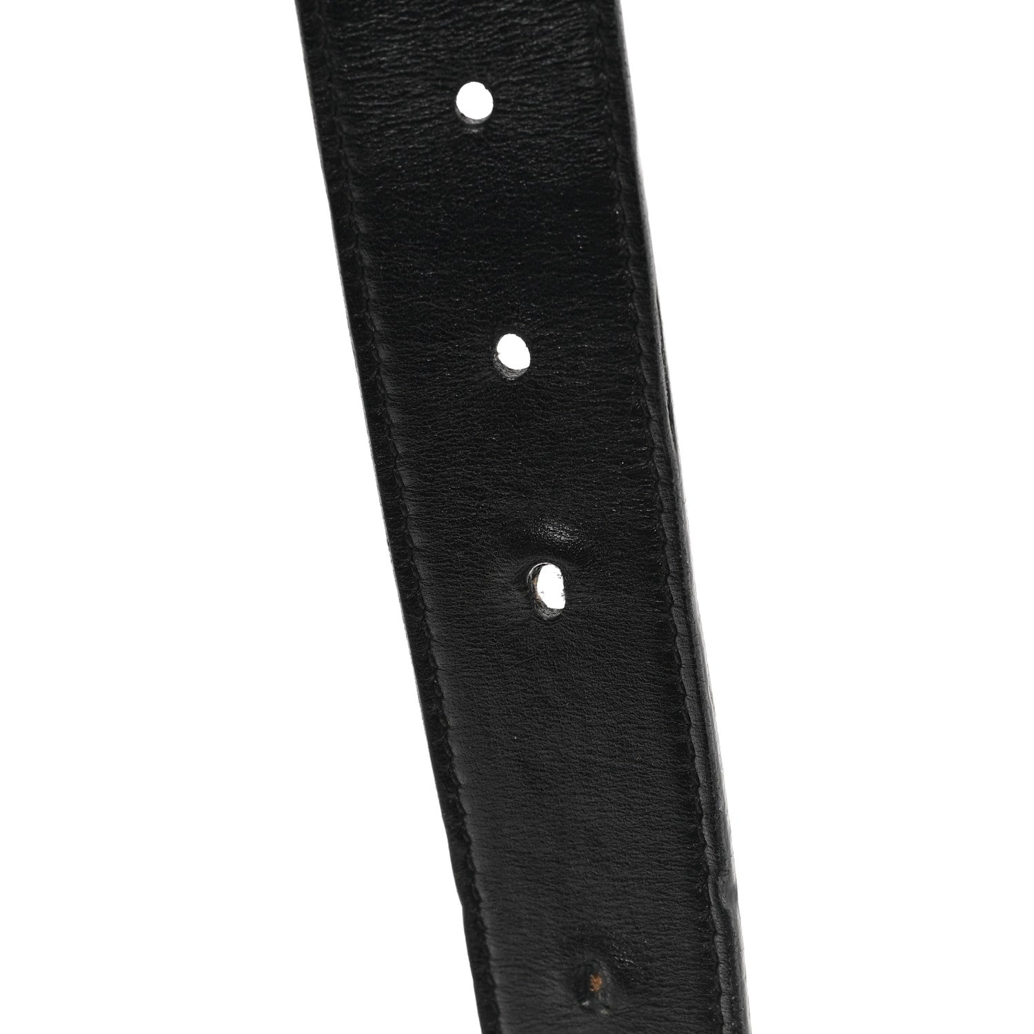 Gucci GG Supreme Monogram Plutone Calfskin Double G Reversible 30mm Belt 85 34 Beige Ebony Black 4 of 6