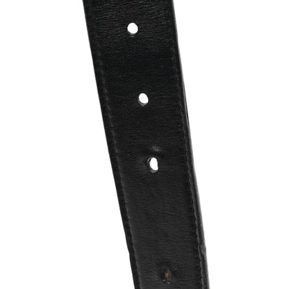 Gucci GG Supreme Monogram Plutone Calfskin Double G Reversible 30mm Belt 85 34 Beige Ebony Black 4 of 6