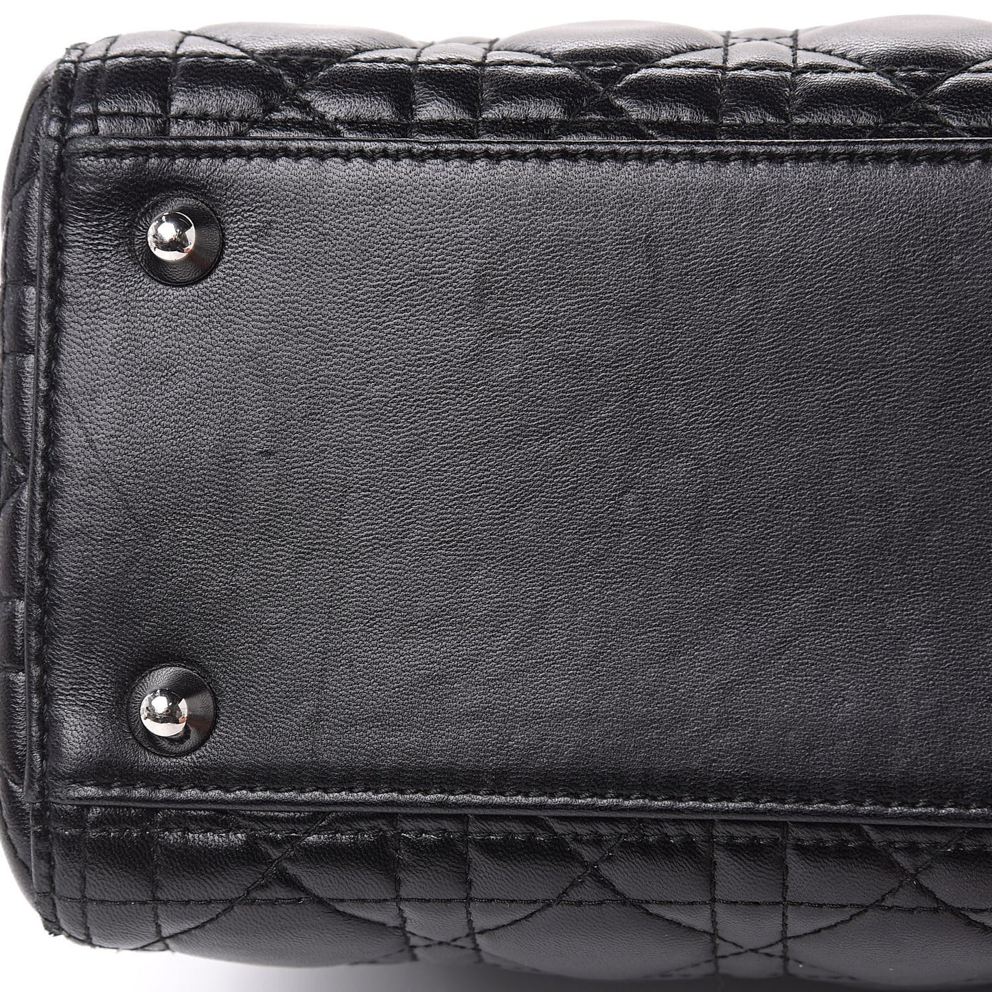 Lambskin Cannage Large Lady Dior Black