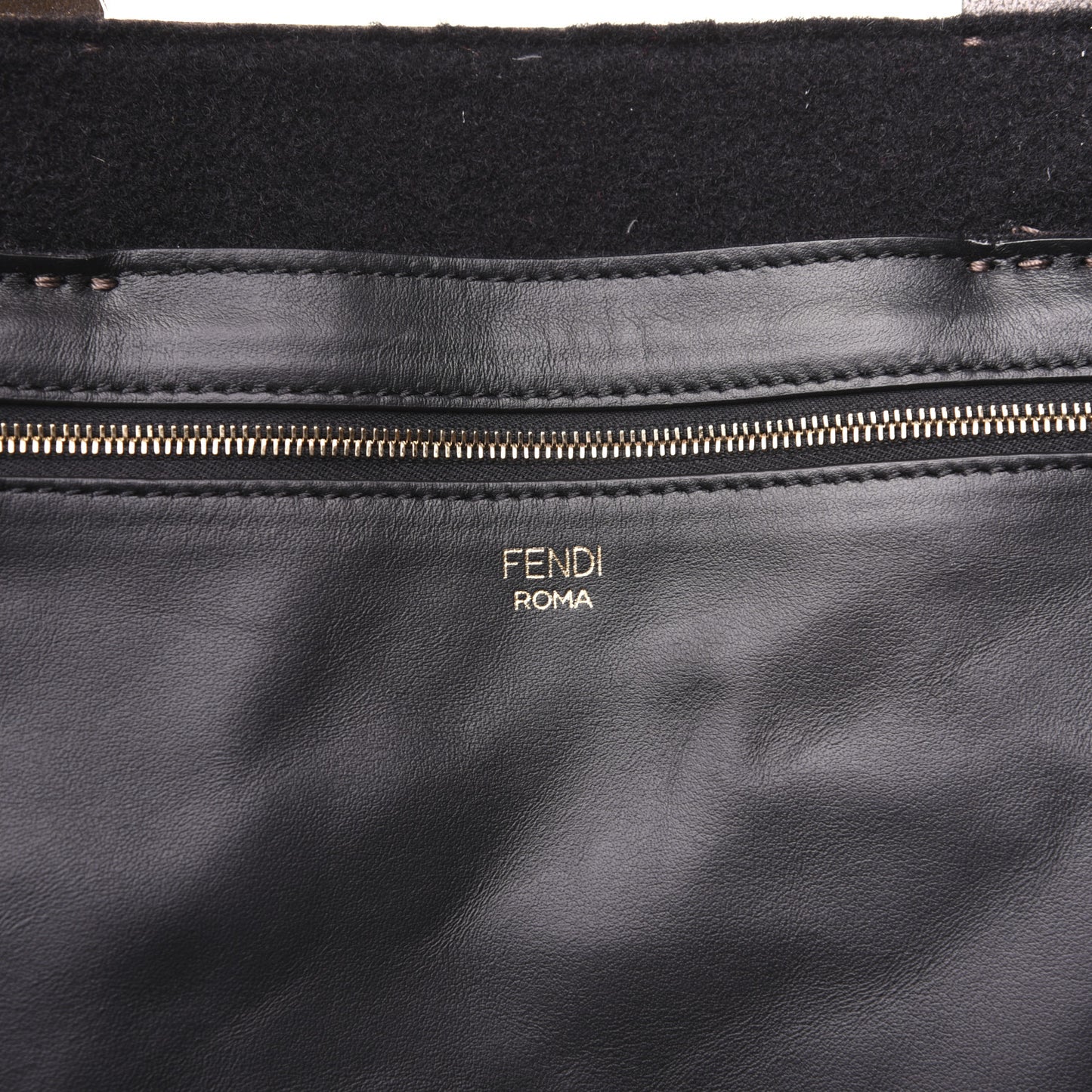 X FILA Glazed Fabric FF 1974 Mania Large Shopping Tote Bag Mogano Panna White