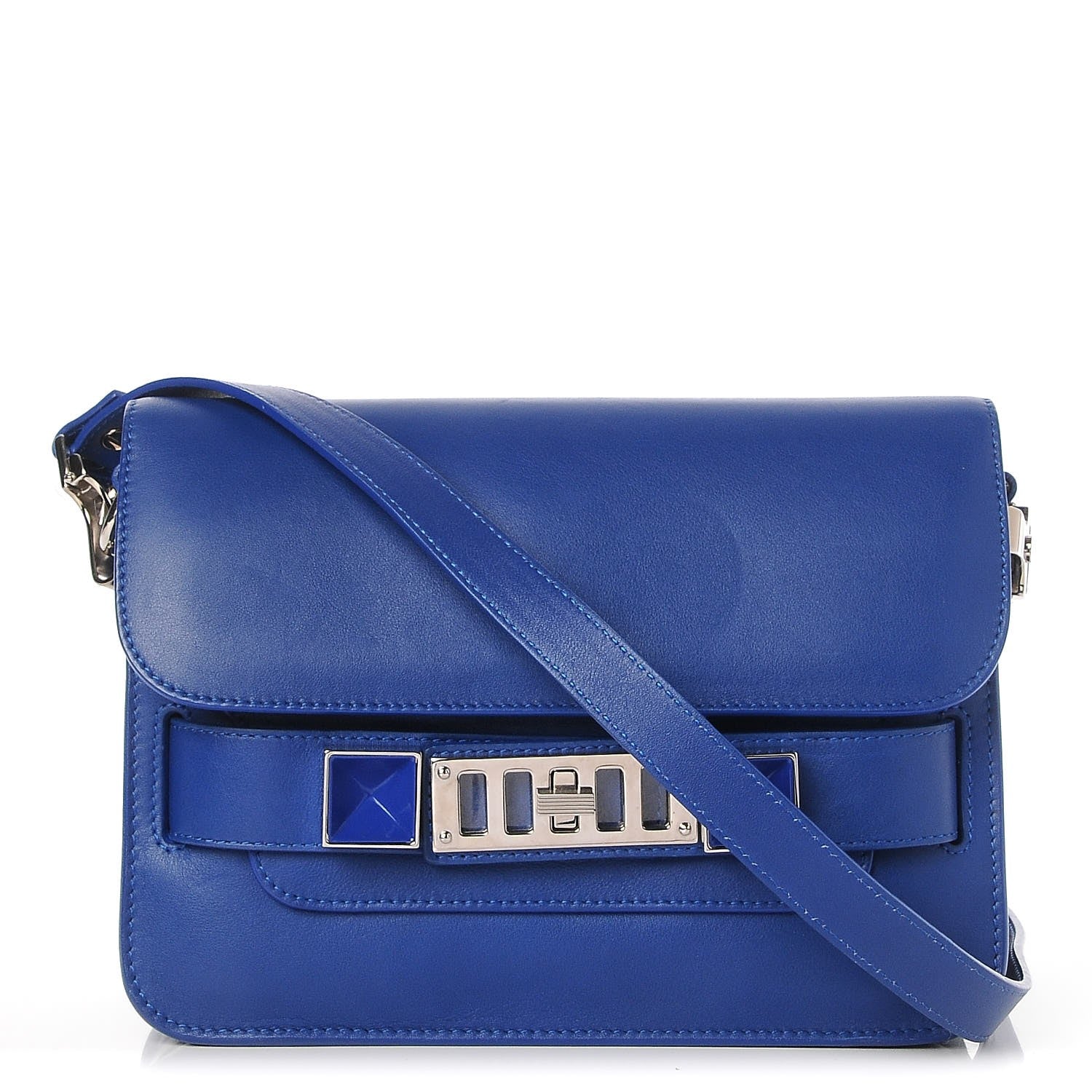 Proenza Schouler Smooth Calfskin Mini PS11 Classic Shoulder Bag Royal Blue 1 of 7