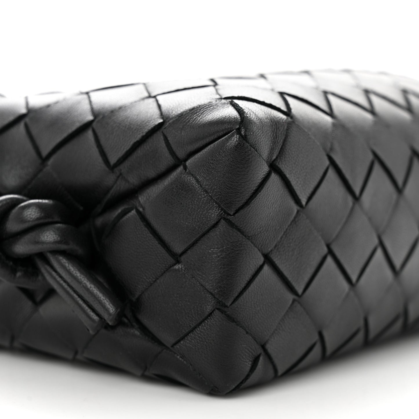 Nappa Intrecciato Mini Loop Camera Bag Black