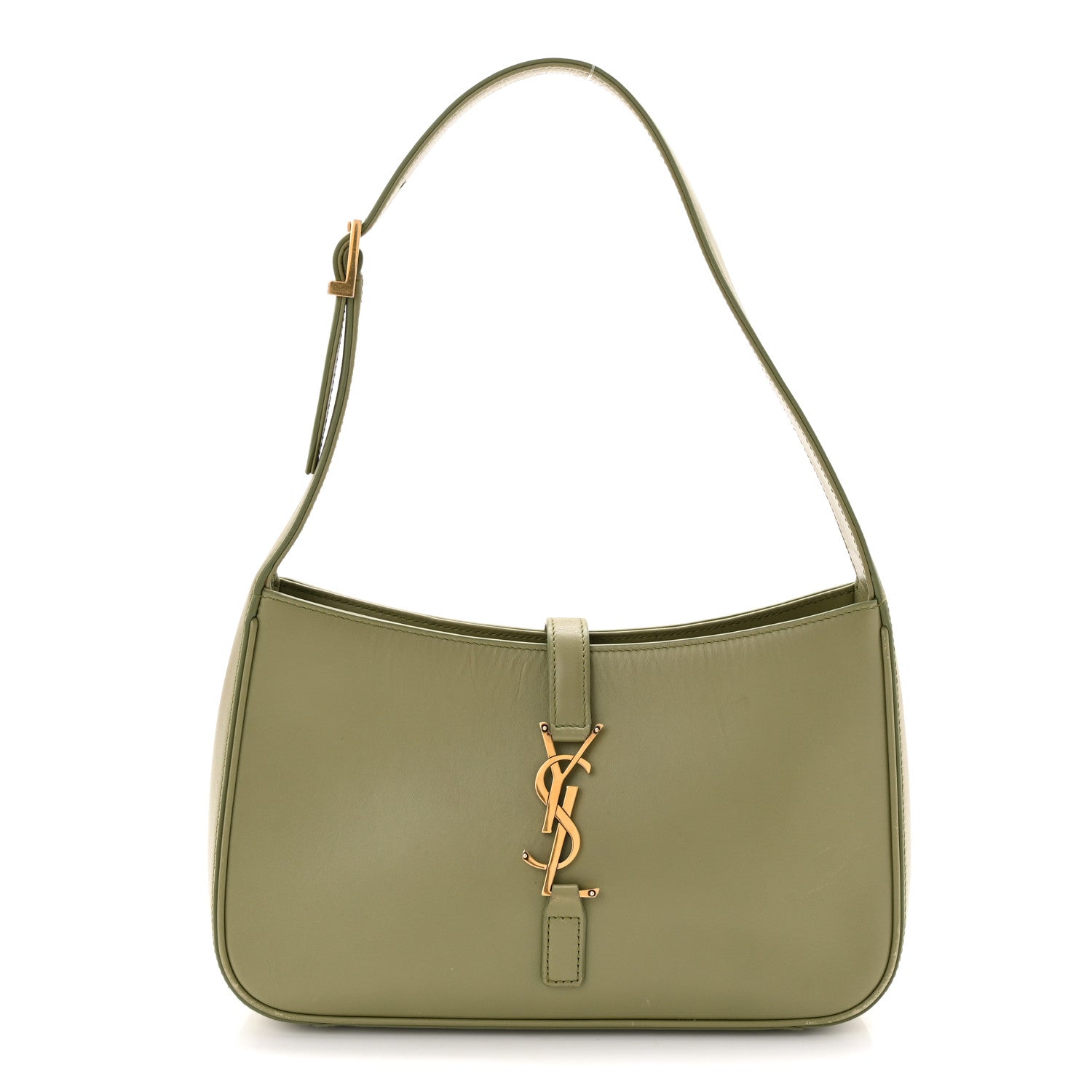 Saint Laurent Smooth Calfskin Le 5 A 7 Hobo Pistache 1 of 13