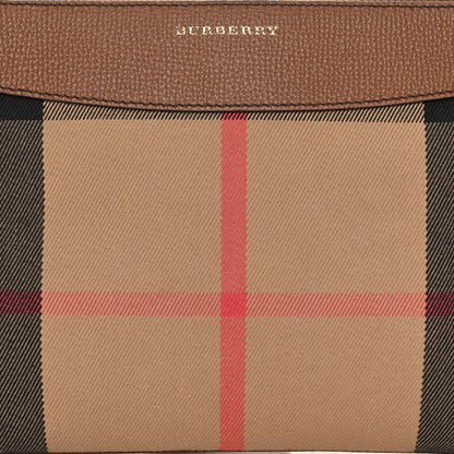 Burberry House Check Derby Peyton Crossbody Clutch Bag Tan 7 of 10