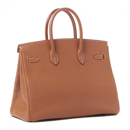 Hermes Courchevel Birkin 35 Gold 3 of 31