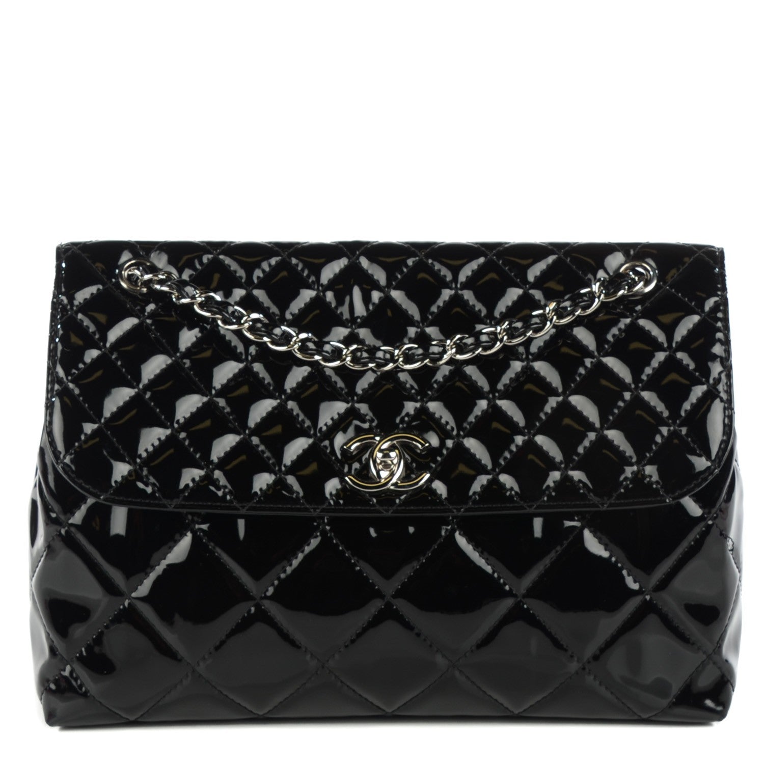 Chanel Vinyl Quilted In the Business Flap Bag Black 1 of 8